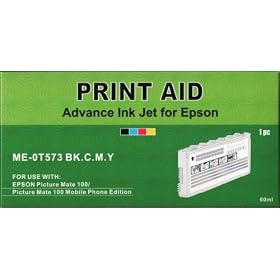 3 X epson t0573 (t573) color ink cartridges for use with epson picturemate 100
