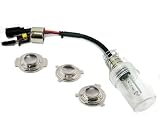 35W HID XENON Motorcycle H4 H6 Hi/Lo Bulb Harness Pure White 6000K C154