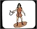 Decorated Mouse Pad with Greece, archery, Europe, slingshot, bow, warrior, soldier
