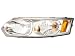 2003-2007 SATURN ION HEADLIGHT ION 03-07 SED HEADLAMP ASSEMBLY LEFT HAND, DRIVER SIDE