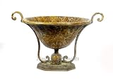 Outdoor Living : 11' Iron Bowl Vase Planter, Pot, Containers, Decor