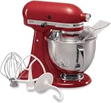 KitchenAid KSM150PSER Artisan Series 5-Quart Mixer, Empire Red