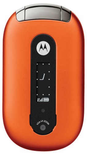 Motorola PEBL U6 Pumpkin Orange Phone (Unlocked Intl. Version) no U.S. Warranty