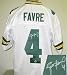 Brett Favre Autographed/Hand Signed Green Bay Packers Reebok White Authentic Jersey- Favre Hologram