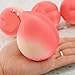 Smilucky 1 Piece 3.12 Inch Simulation Pink Peach Squishy Bread Phone Strap