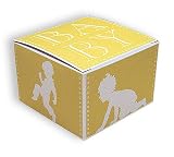 Baby - 3 x 3 x 2 Square Favor Boxes