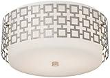 Jonathan Adler Parker 15 1/4" Wide Nickel Ceiling Light