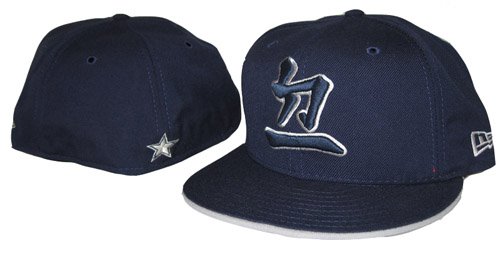 Asian Characters New Era Dallas Cowboys Fitted Hat 100% Wool, 7 1/8