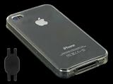 Clear TPU Silicone Crystal Skin Case for Apple iPhone 4 4th Generation with Shoe Silicone Pouch for Nike+ iPod Sensor, AT&T