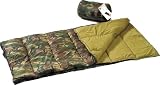 Apparel : Woodland Camouflage Nylon Adult Sleeping Bag