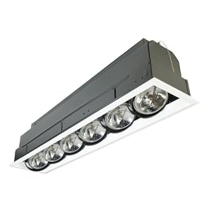 Eurofase TE106ATR-01 6-Light AR111 Recessed Mutiple Strip Trim with 0084B3 Transformer,... by Eurofase