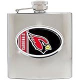NFL Stainless Steel Flask Metal Logo