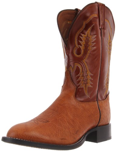 Tony Lama Boots Men's Aztec Shrunken CT2023 Boot,Aztec Shrunken Shoulder/British Tan Vegas,11.5 2E US