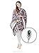 Beautyrest Ultra Soft Sherpa Berber Fleece Electric Poncho Wrap Blanket Heated Throw with Auto Shutoff, 50