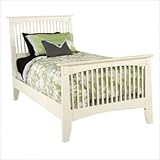 Mission White Standard Size Twin Slat Bed