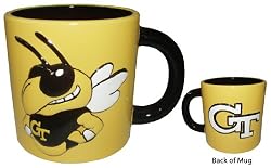Georgia Tech Embossed Mascot Logo Mug