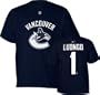 Roberto Luongo Reebok Navy Name and Number Columbus Blue Jackets T-Shirt