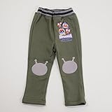アンパンマン バイキンマン 膝あて付きシャギー ロングパンツ 90ｃｍ/95ｃｍ(FA7456) (95cm, カーキー)