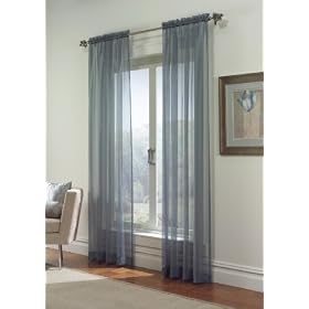 Mercury Sheer Window Curtain Panel - 84 Inch