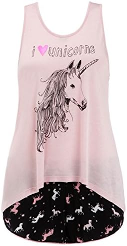 Accessorize Womens Unicorn Jersey Vest Set