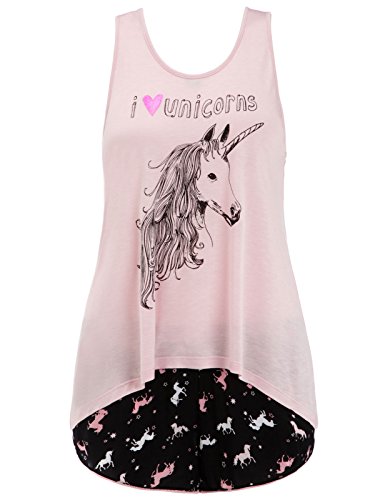 Accessorize Womens Unicorn Jersey Vest Set