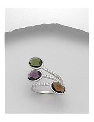 CZ Ring In 92.5 Sterling Silver