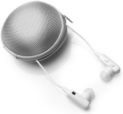 Mini White Wireless Stereo Bluetooth BT Headset Headphone Earphone Earpiece Earbud with Microphone Mic, A2DP, Noise Cancellation, Music Remote Control, great compatible with Apple iPhone 5/5s/5c, iPhone 4/4s, iPad 1/2/3, new iPad, iPod and Samsung Galaxy S2, S3, S4, S5, Galaxy note 1/2/3, I9100, I9300, I9500, I9700 (with Headset Carrying Case)