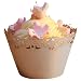Paper Orchid Aloha Cupcake Wrapper Silver, Set of 12