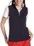 IZOD Golf Women's Sleeveless Colorblock Zip Mock Shirt