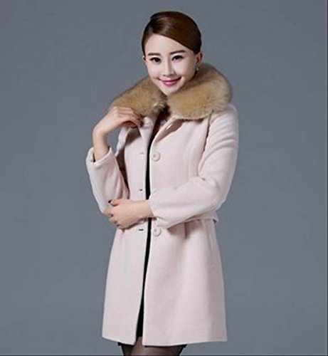 ギグアント（GiGant)  フィット＆フレアーコート ティペット付 レディース S M L XL XXL ネイビー イエロー ホワイト ブラック ピンク ライトブルー 秋冬 厚手 選べる６色