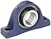 SKF SY 50 FM Pillow Block Ball Bearing, 2 Bolts, Eccentric Collar, Non-Expansion Type, Contact Seals, Cast Iron, Metric, 50mm Shaft, 57.200mm Base To Center Height, 157mm Bolt Hole Spacing Width