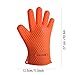 Proimb Silicone Gloves for Cooking Heat Resistant (Orange, Free Size)