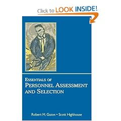 Essentials of Personnel Assessment And Selection