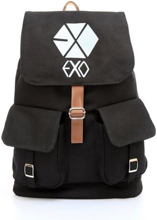 Amorroma Kpop Support Fanmade All Canvas Schoolbag Backpack Rucksack (EXO)