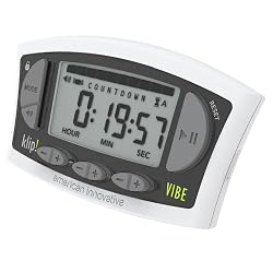 American Innovative Klip Vibe Kitchen Dual Timer/Clock/Stopwatch, Charcoal