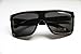 Asherangel Classic Retro Fashion Large Square Flat Top Aviator Sunglasses Black