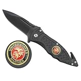 USMC Marine Rescue Folder Spring Assist Pocket Knife