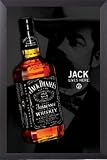 Poster framed: Jack Daniels - Jack Lives Here, Bottle (36 x 24 inches)