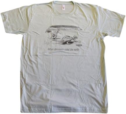 OMNI Reboot Men's When Dinosaurs Ruled The Earth T-Shirt, Medium, Teal