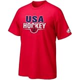 Nike Olympics USA Hockey Red Olympic Center Ice T-shirt