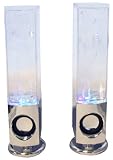 Led Sound Activated Computer Fountain Speakers