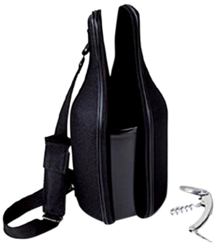 CaddyO WT-04 Black Wine Tote
