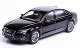 2010 Audi A8 W12 (D4) Smarag Black 1/18