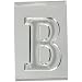 Brady 1600-B,  Aluminum Embossed Numbers & Letters , 3" Height, Silver, Legend "B"  (10 per Package)