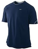Nike Navy Dri-FIT UV Essential Mens Running Shirt