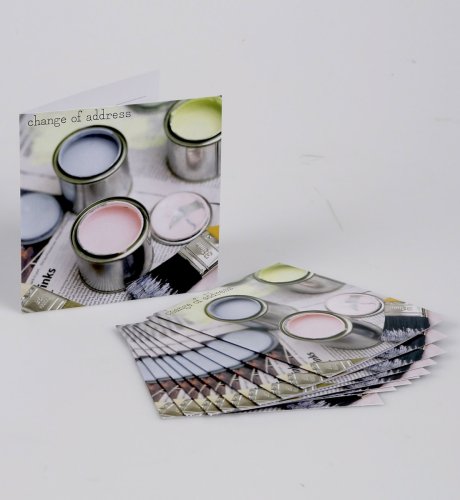 Paint Pots Change of Address Cards Pack of 10