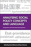 Analysing social policy concepts and language : comparative and transnational perspectives