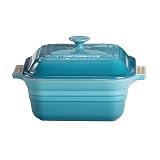 Le Creuset Stoneware 3-Quart Covered Square Baking Dish, Caribbean