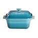 Le Creuset Stoneware 3-Quart Covered Square Baking Dish, Caribbean