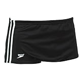 Speedo Men's Nylon Stripe Square Leg Bathing Suit